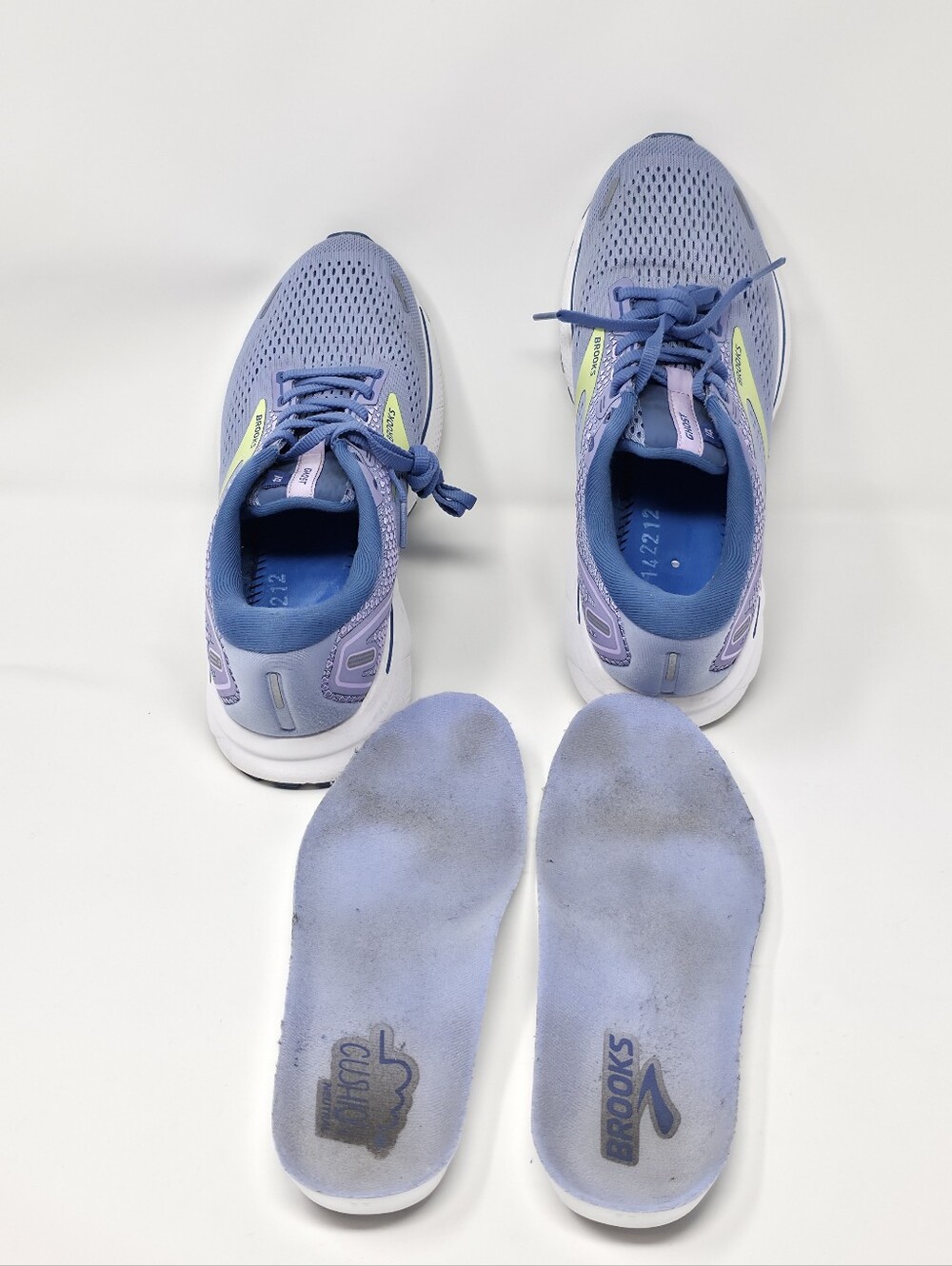 Brooks Ghost 14 Running Shoes Women's 8.5 Lavender Blue - Picture 9 of 12
